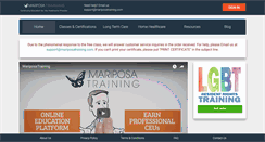 Desktop Screenshot of mariposatraining.com